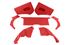 Triumph TR3A from TS60000 Interior Trim Kit - Red with White Piping - RW3030RED